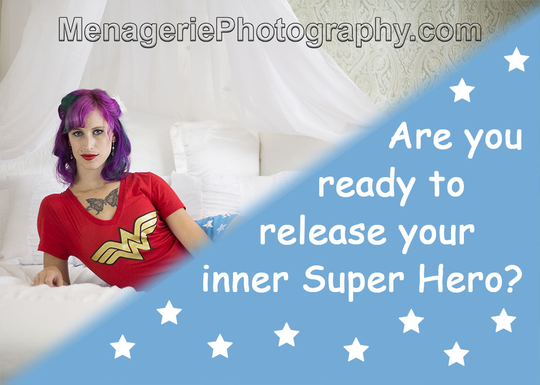 Menagerie Connecticut Photography - CT Boudoir Pinup Romantic Lingerie Sexy Intimate Super Hero Confidence